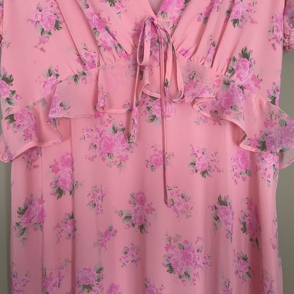 Loveshackfancy X Target Fleur Pink Roses Dress Sz 12 - Picture 4 of 10